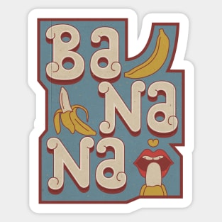 Singing With Banana Sticker